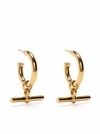 TILLY SVEAAS Large T-bar Earrings - at Farfetch